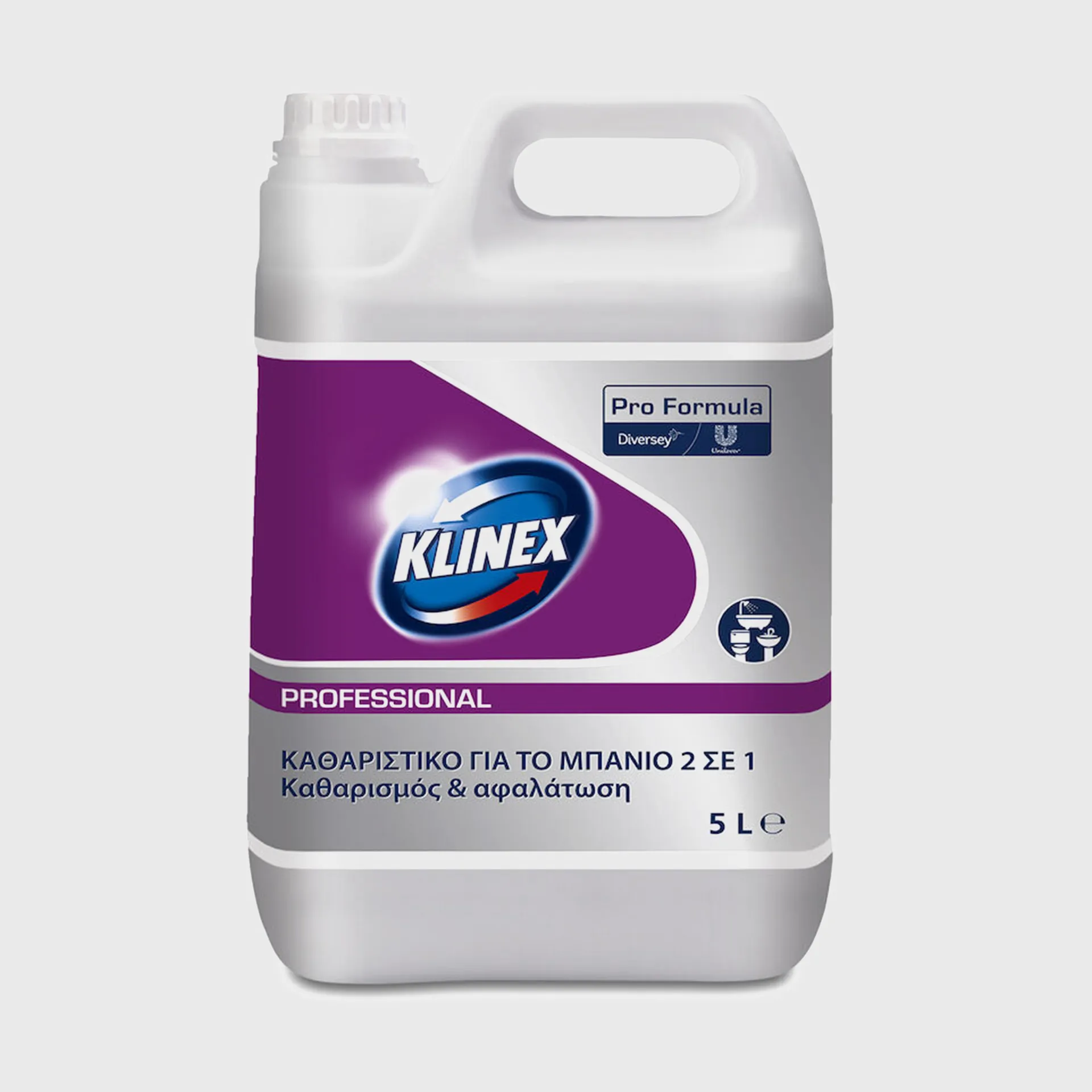 [GMH-25986] Klinex Professional Washroom 2in1, επαγγελματικό καθαριστικό μπάνιου κατά των αλάτων & σαπουνιών, 5 lt