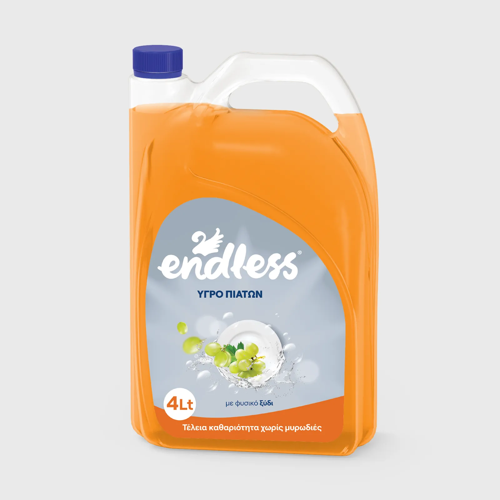 [GMH-26002] Endless Ultra, υγρό απορρυπαντικό για το πλύσιμο πιάτων και σκευών στο χέρι με άρωμα ξύδι, 4 lt