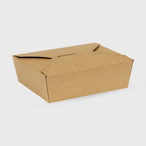 [GMH-26021] Χάρτινο κουτί φαγητού, φάκελος, 1000ml, 150x120x50mm, Kraft