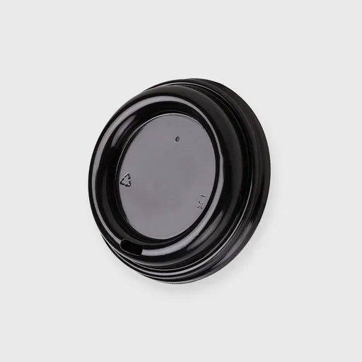 [GMH-26081] Καπάκι πιπίλα tube για Χάρτινο ποτήρι 12/14/16oz, Mαύρο