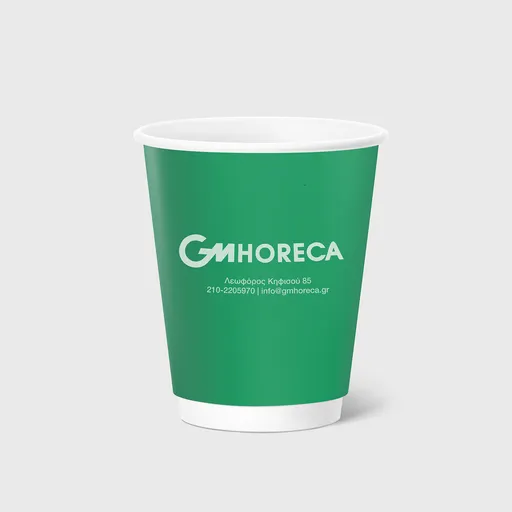 [GMEK-02014] Τυπωμένο Χάρτινο Ποτήρι, Διπλότοιχο, 8oz