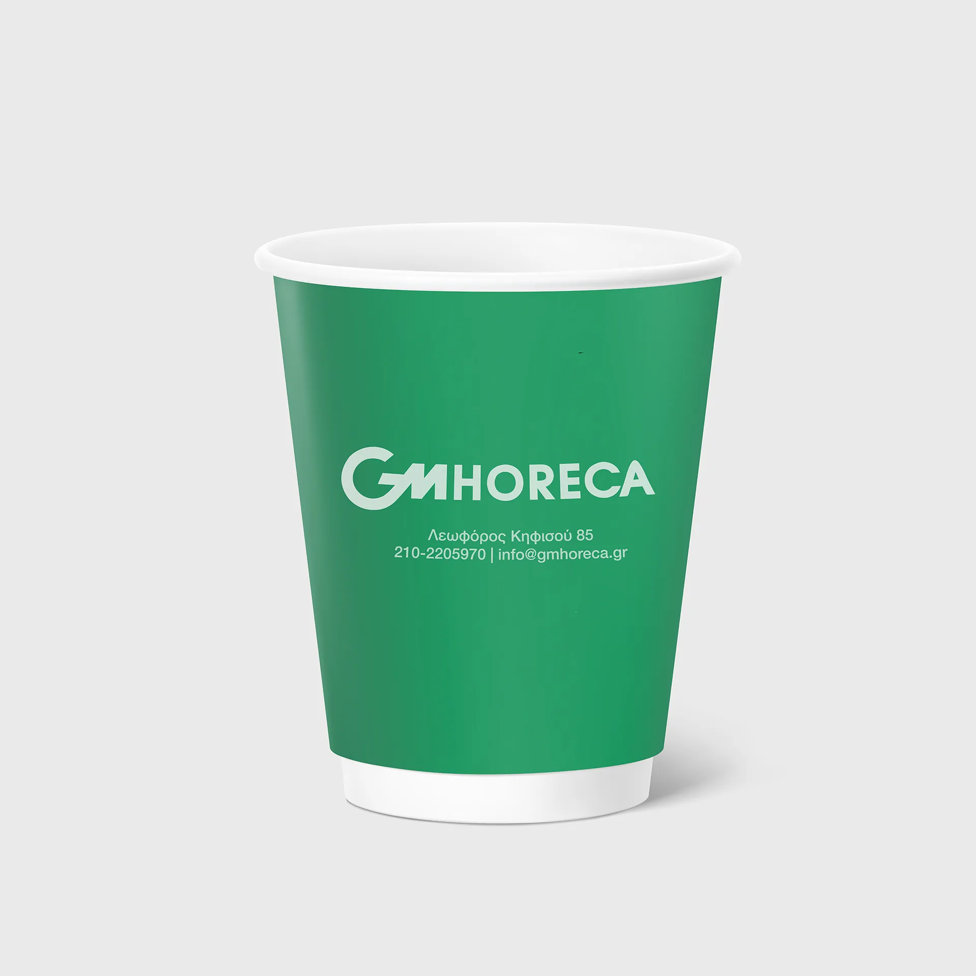 [GMEK-02014] Τυπωμένο Χάρτινο Ποτήρι, Διπλότοιχο, 8oz