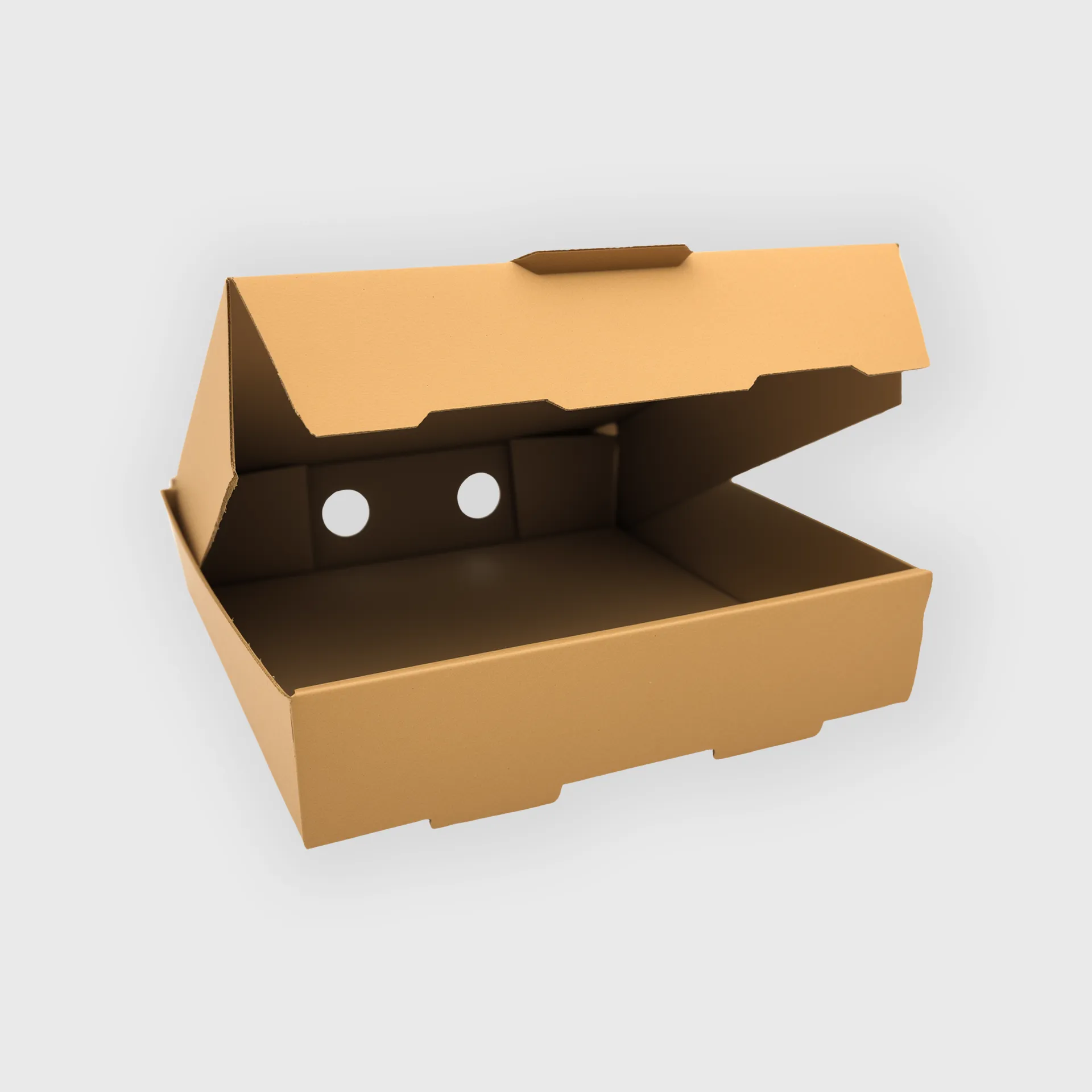 [GMH-26064] Χάρτινο κουτί για βάφλα, Microwelle G4, 205x205x47mm, Kraft