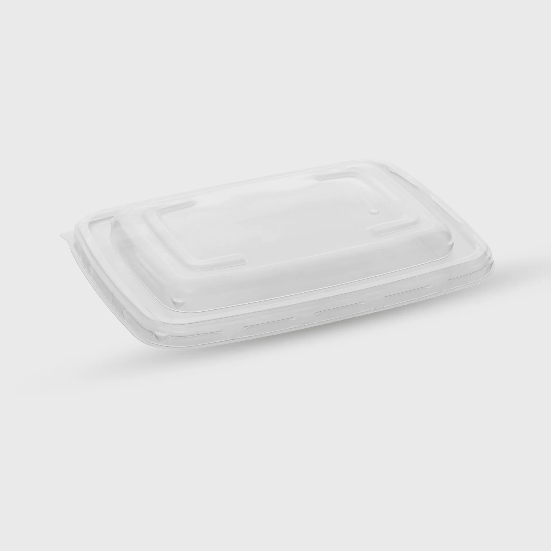 [GMH-26093] Καπάκι PP για σκεύος ζαχαροκάλαμου παραλληλόγραμμο 600/950/1050ml - 230x160mm, διάφανο