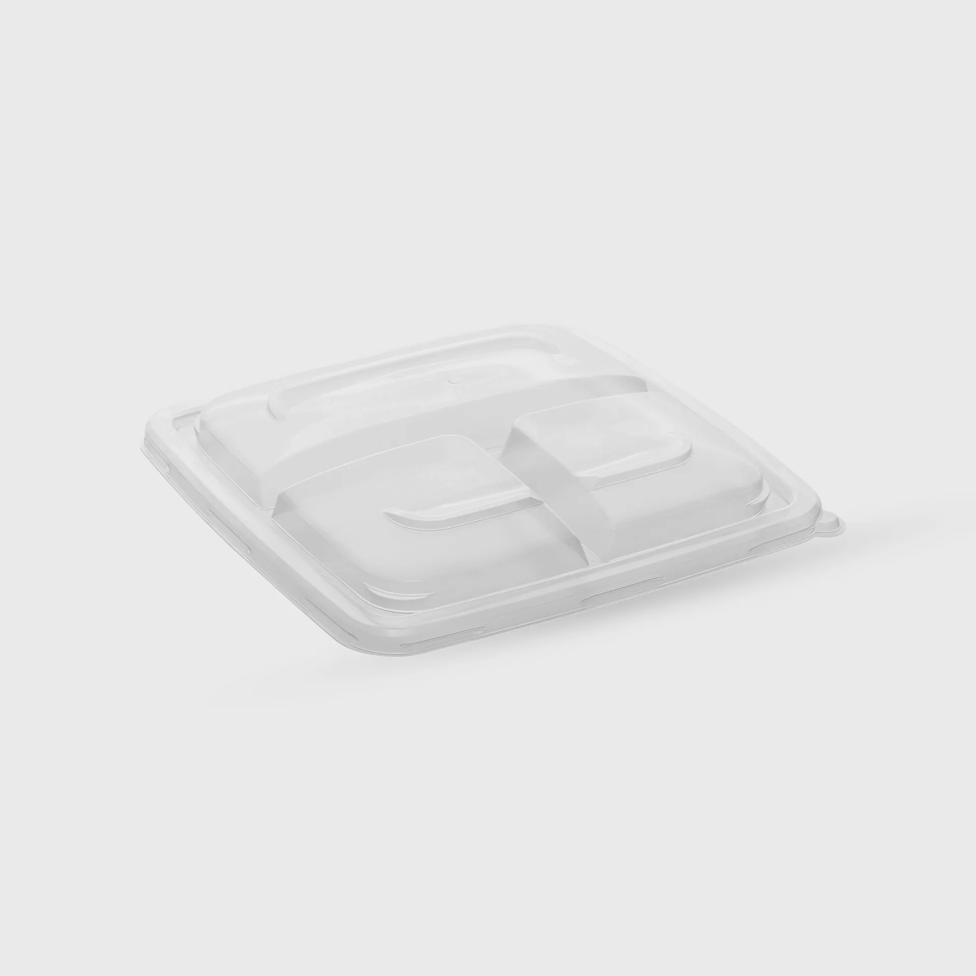 [GMH-26103] Καπάκι PP για σκεύος ζαχαροκάλαμου τετράγωνο 900ml - 230x230mm, διάφανο