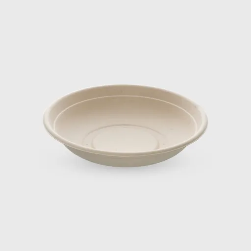 [GMH-26105] Σκεύος ζαχαροκάλαμου, στρογγυλό 750ml, 210x40mm, μπεζ