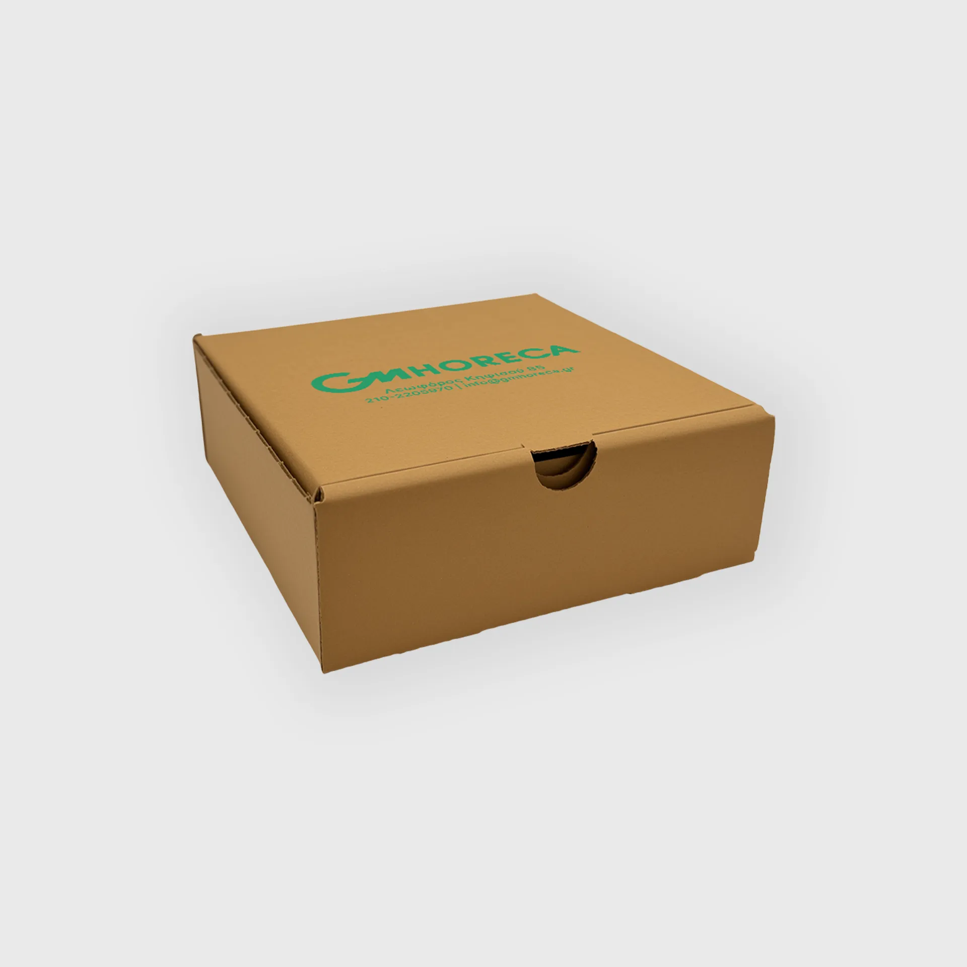 [GMEK-02180] Τυπωμένο Χάρτινο κουτί για πατάτα μονή, G3, 140x140x50mm, Kraft