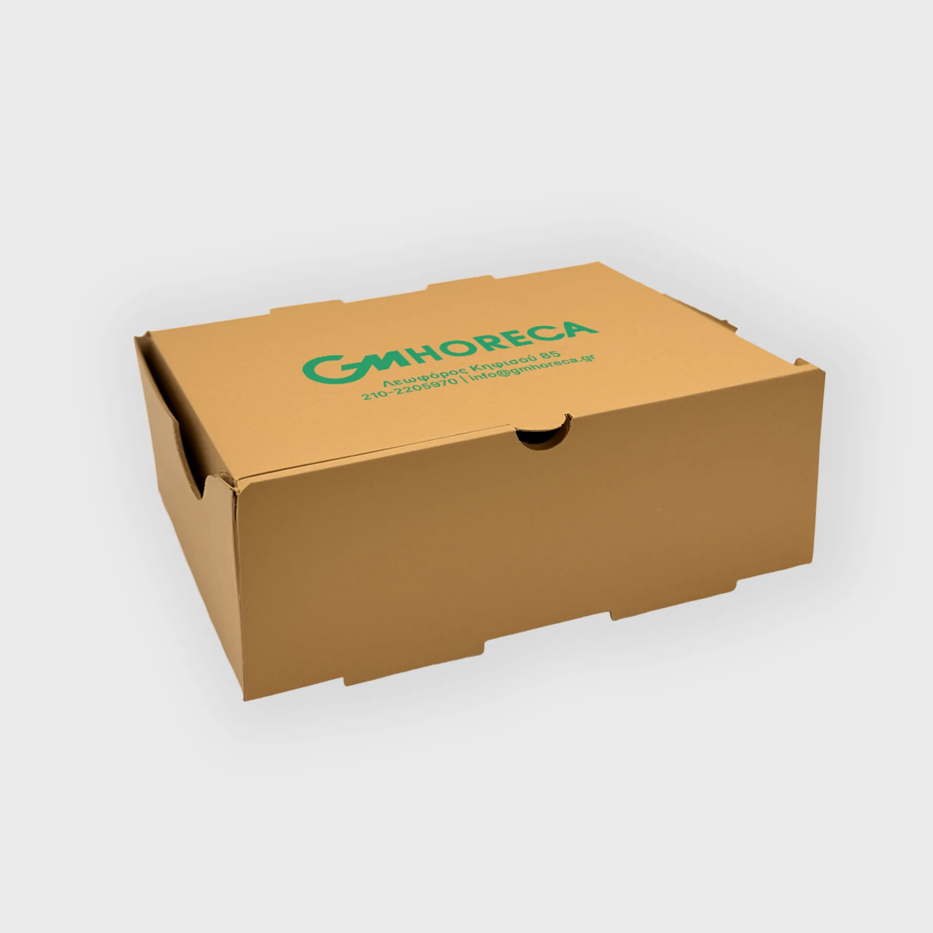 [GMEK-02184] Τυπωμένο Χάρτινο κουτί για μερίδα, G5, 210x170x80mm, Kraft