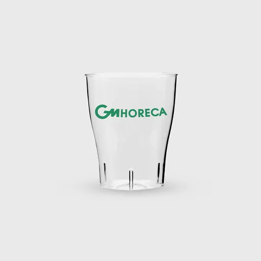 [GMEK-02216] Τυπωμένο ποτήρι πλαστικό, 150 ml χαμηλό, PS Premium επαν/μενο, διάφανο