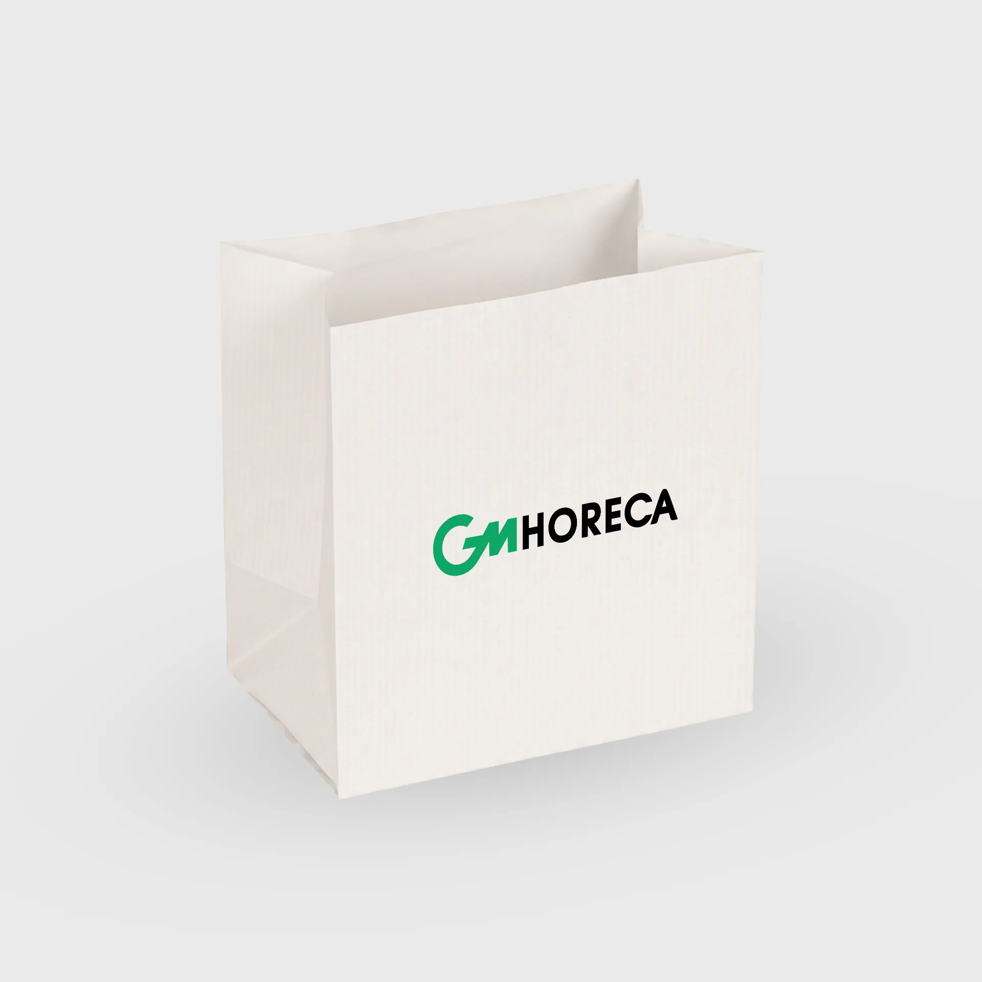 [GMEK-02220] Τυπωμένη Χαρτοσακούλα μεταφοράς χωρίς χερούλι, 250x440mm, Λευκή