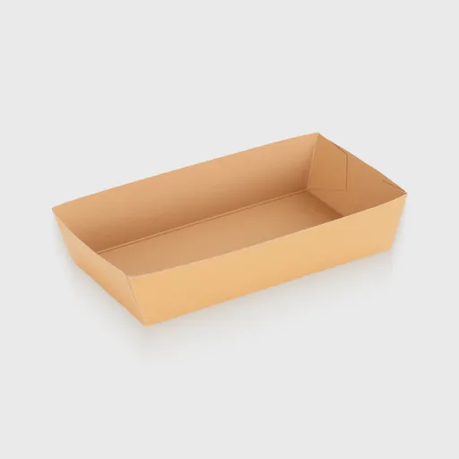 [GMH-26275] Χάρτινο σκαφάκι, παραλληλόγραμμο 190x130mm, Kraft