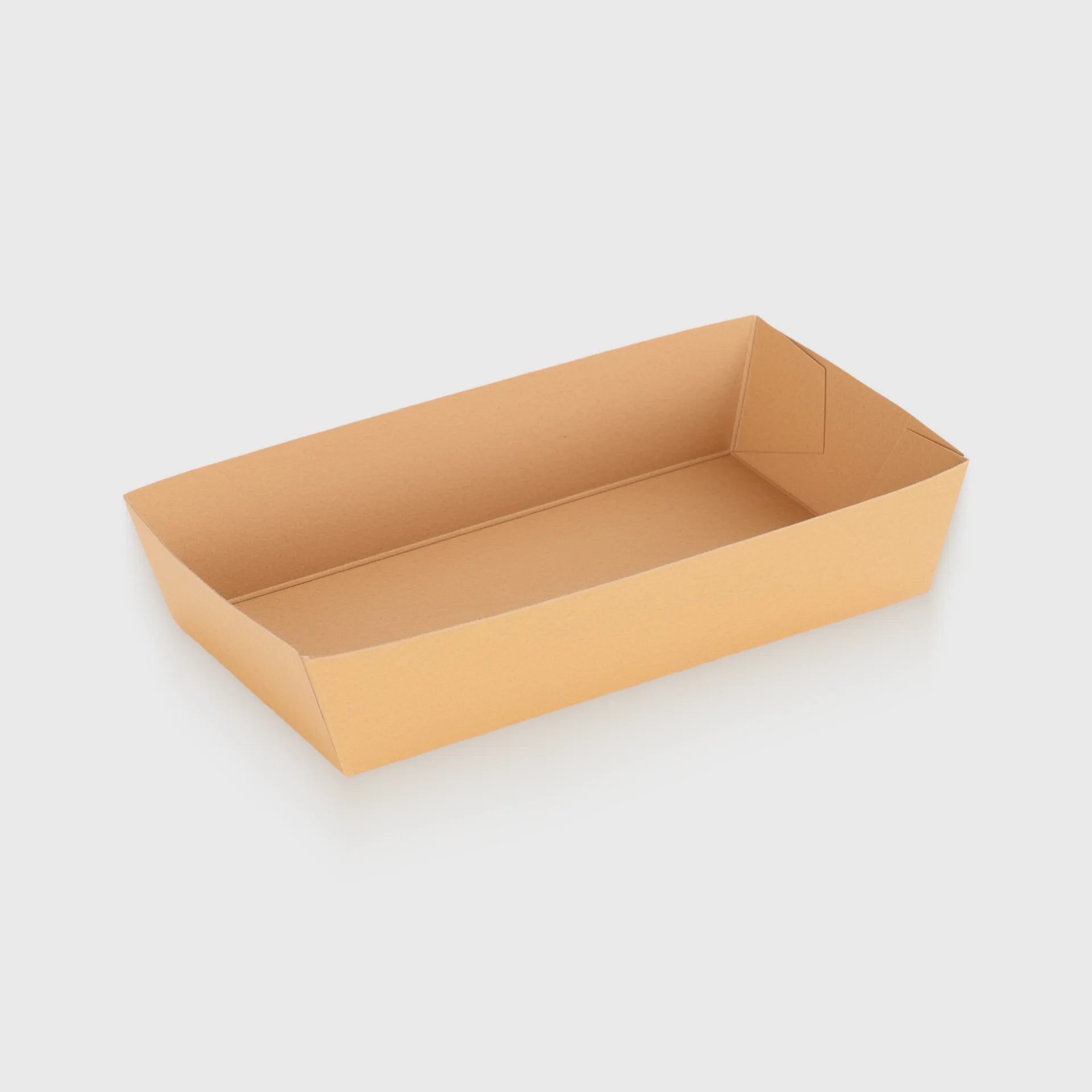 [GMH-26275] Χάρτινο σκαφάκι, παραλληλόγραμμο 190x130mm, Kraft