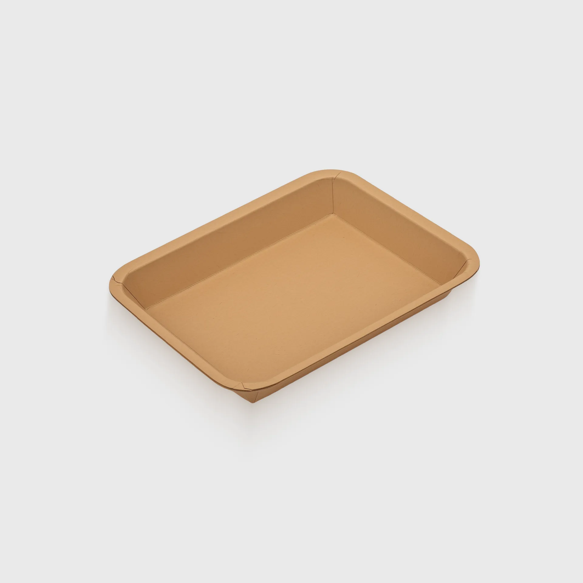 [GMH-26285] Χάρτινη πιατέλα, παραλληλόγραμμη 170x120mm, Kraft