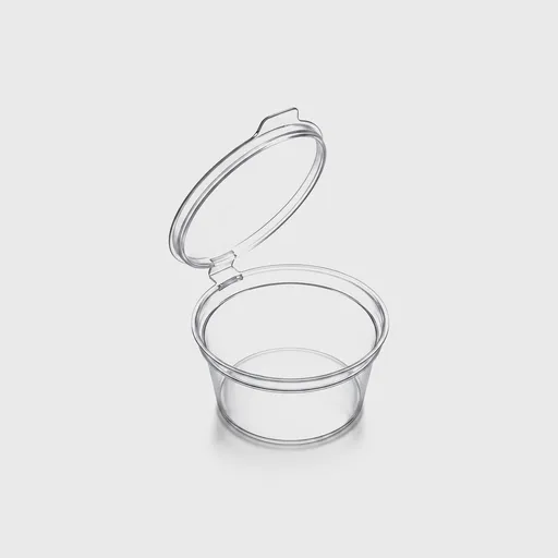 [GMH-26320] Σωσάκι PP με ενσωματωμένο καπάκι, 70ml, Διάφανο