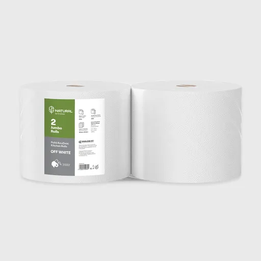 [GMH-26318] Ρολό Κουζίνας, Endless Jumbo Rolls Natural 2φ, 2x4kg - 370μ