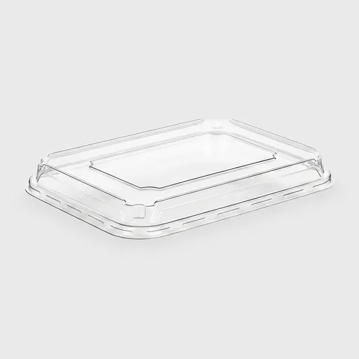 [GMH-26427] Καπάκι PET για σκεύος παραλληλόγραμμο 2300 ml - 260x200mm, διάφανο