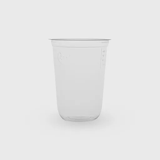[GMH-26626] Πλαστικό Ποτήρι, 300ml οβάλ, PP-U, Διάφανο