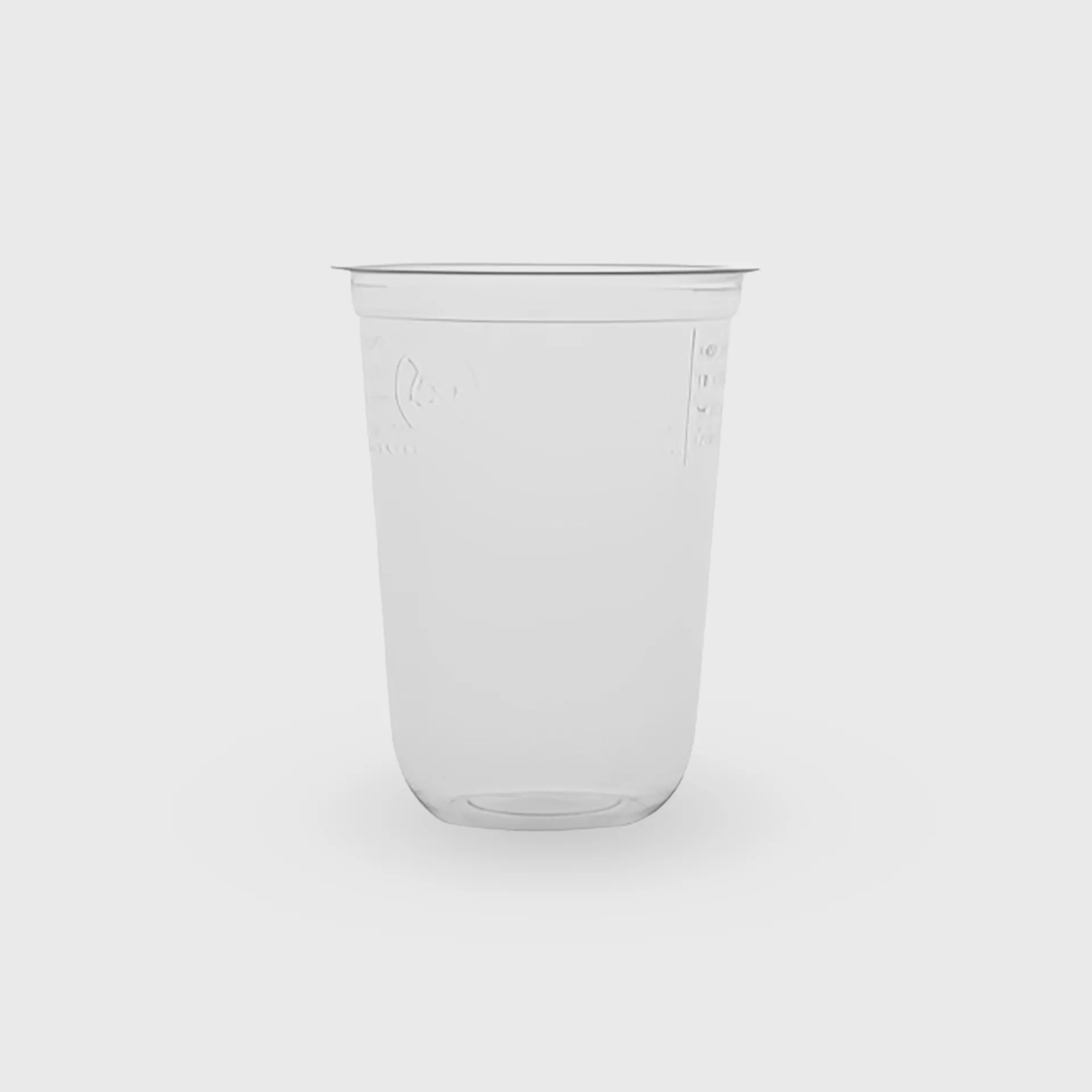[GMH-26626] Πλαστικό Ποτήρι, 300ml οβάλ, PP-U, Διάφανο