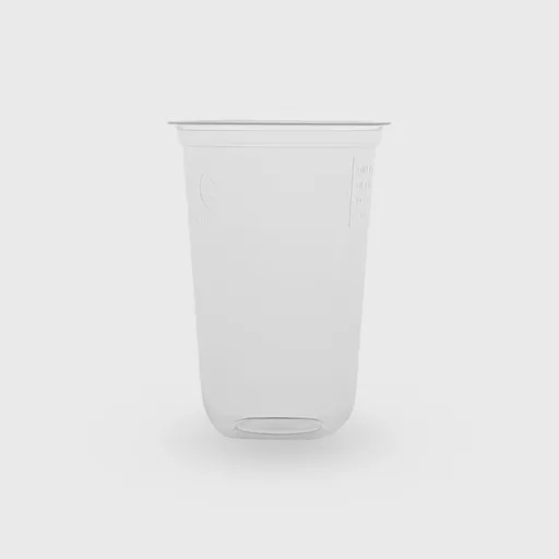 [GMH-26627] Πλαστικό Ποτήρι, 400ml οβάλ, PP-U, Διάφανο