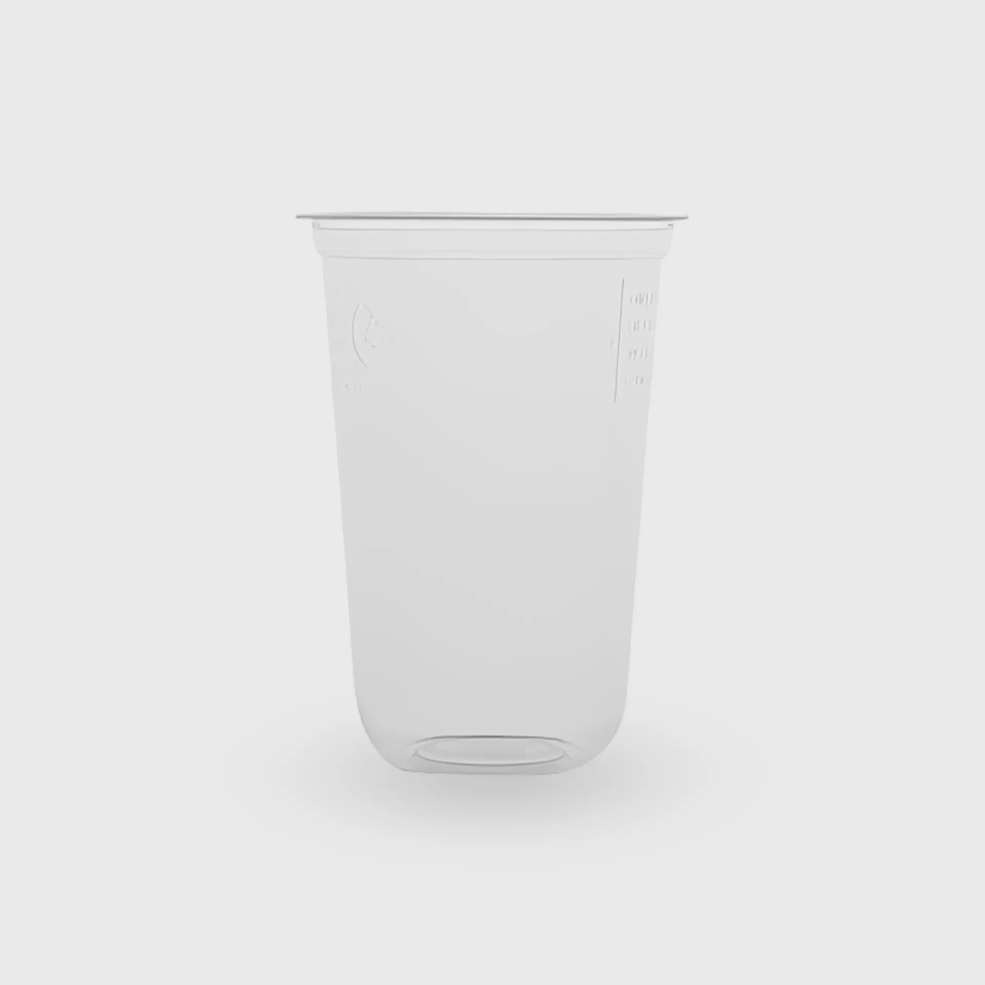 [GMH-26627] Πλαστικό Ποτήρι, 400ml οβάλ, PP-U, Διάφανο