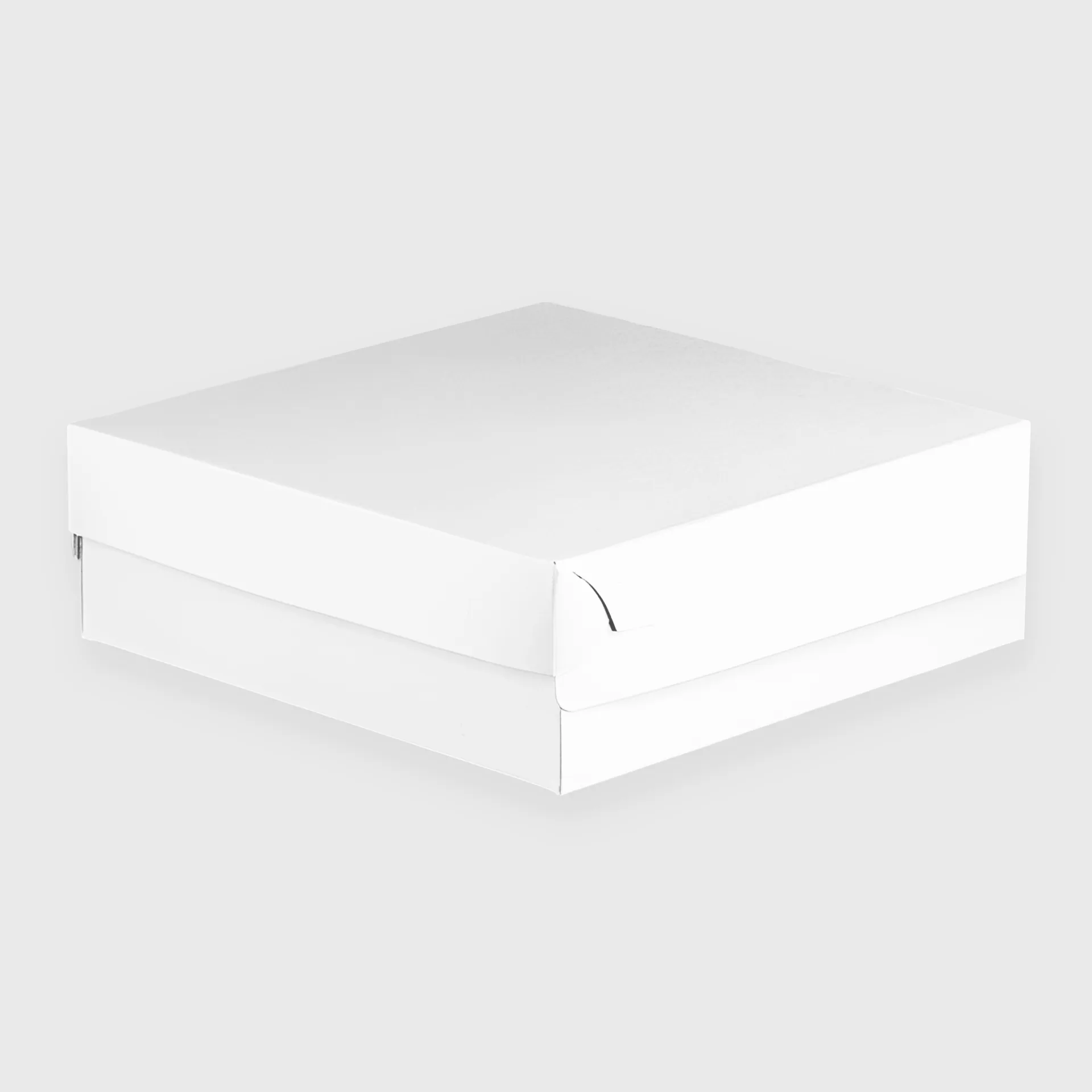 [GMH-26671] Χάρτινο Κουτί Ζαχαροπλαστείου, N30, 300x300x100mm, Λευκό