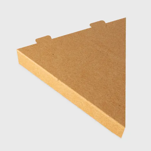 [GMH-26851] Χάρτινο Κουτί τρίγωνο για κρέπες, 250x250x40mm, Kraft