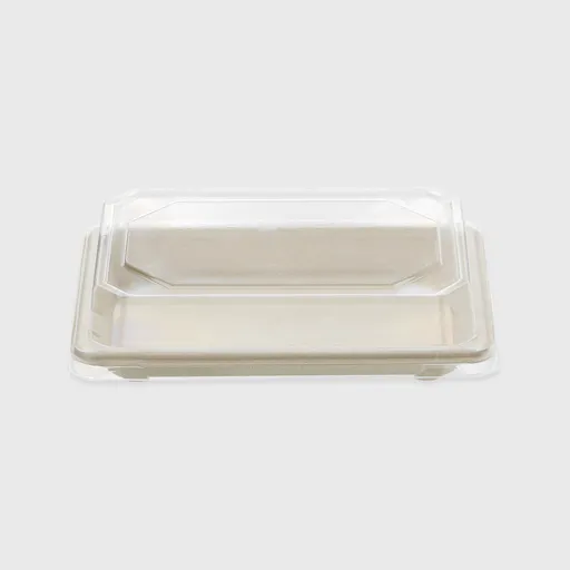 [GMH-26852] Σκεύος Ζαχαροκάλαμο για Sushi Νο8 με PET καπάκι, 165x115x21 mm